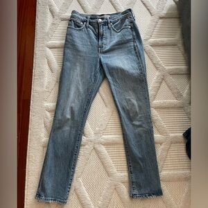 Madewell perfect vintage jean 25 women blue no rips straight leg